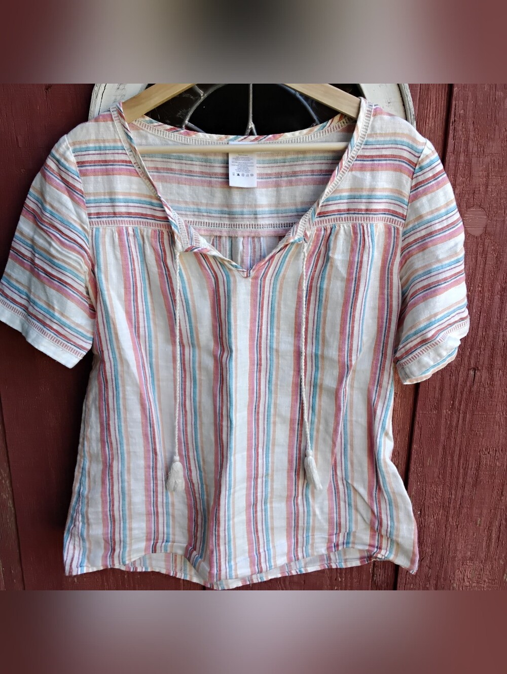 Land's End Multi-color Striped Top